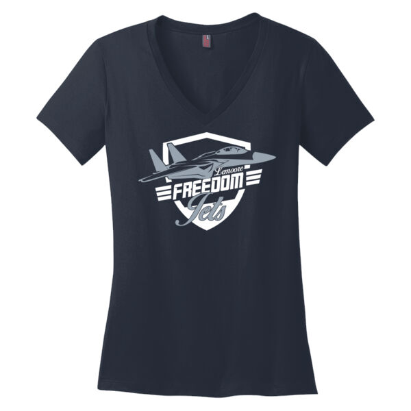 Freedom Jets  Women's V Neck Tee Thumbnail
