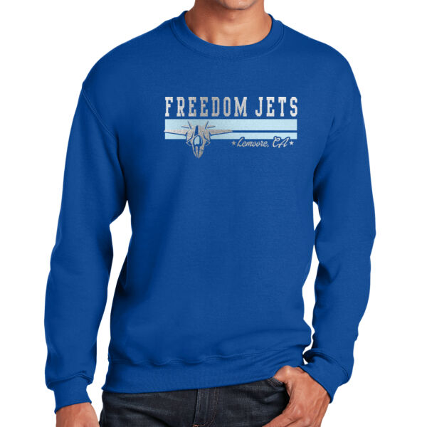 Freedom Jets Metallic Adult Crewneck Thumbnail