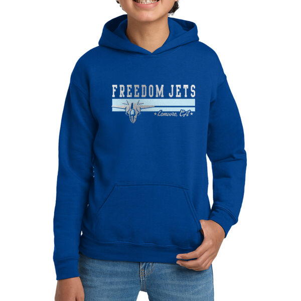 Freedom Jets Metallic Youth Hoodie Thumbnail