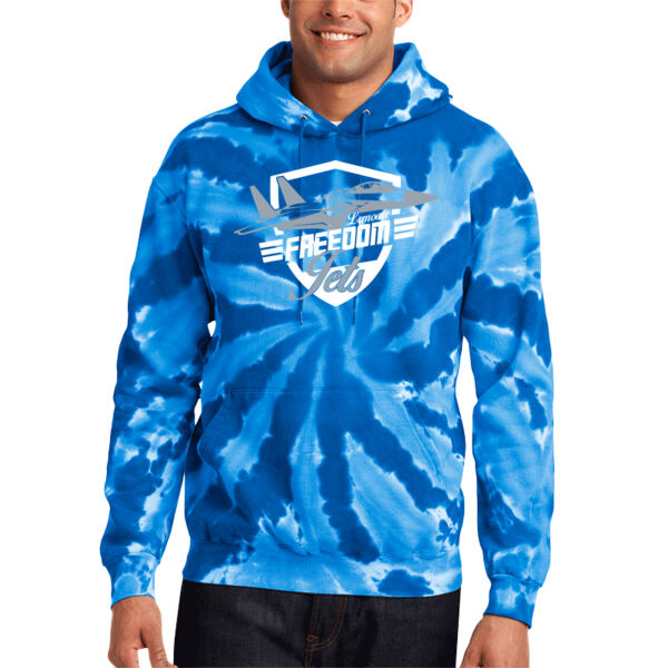 Freedom Jets Tie Dye Adult Hoodie Thumbnail